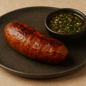 Chorizo criollo con chimichurri