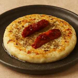 Provoleta con orégano y tomate seco